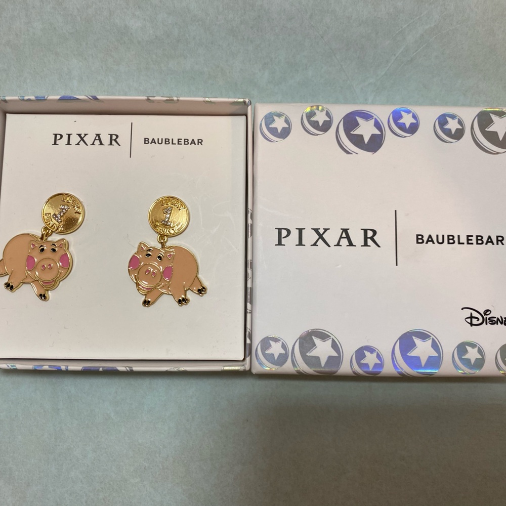 BaubleBar Pixar Hamm Earrings
